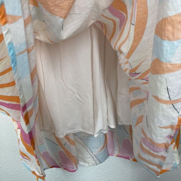Maeve Anthropologie Skirt Womens Medium Abstract Midi Boho Lined Flowy Skirt - Picture 10 of 15